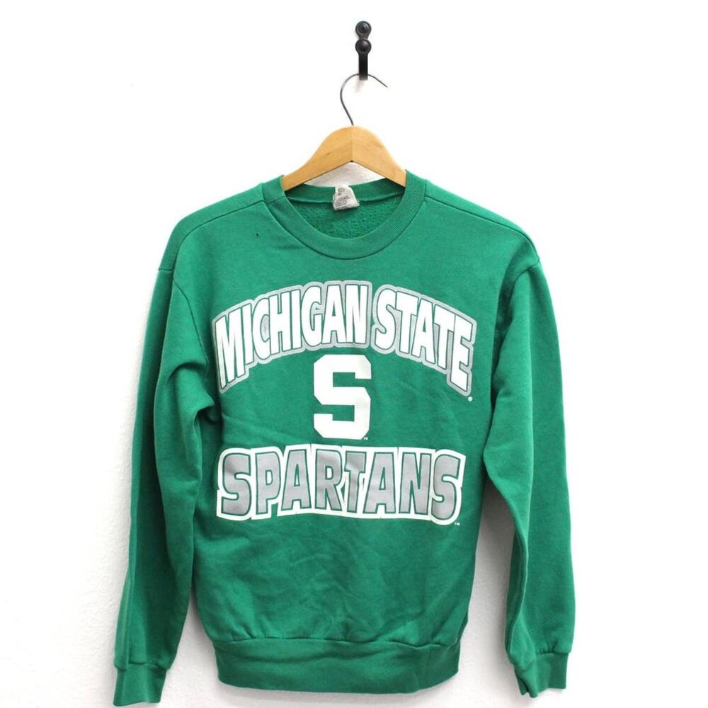 Vintage Kids Michigan State Spartans Sweatshirt Large